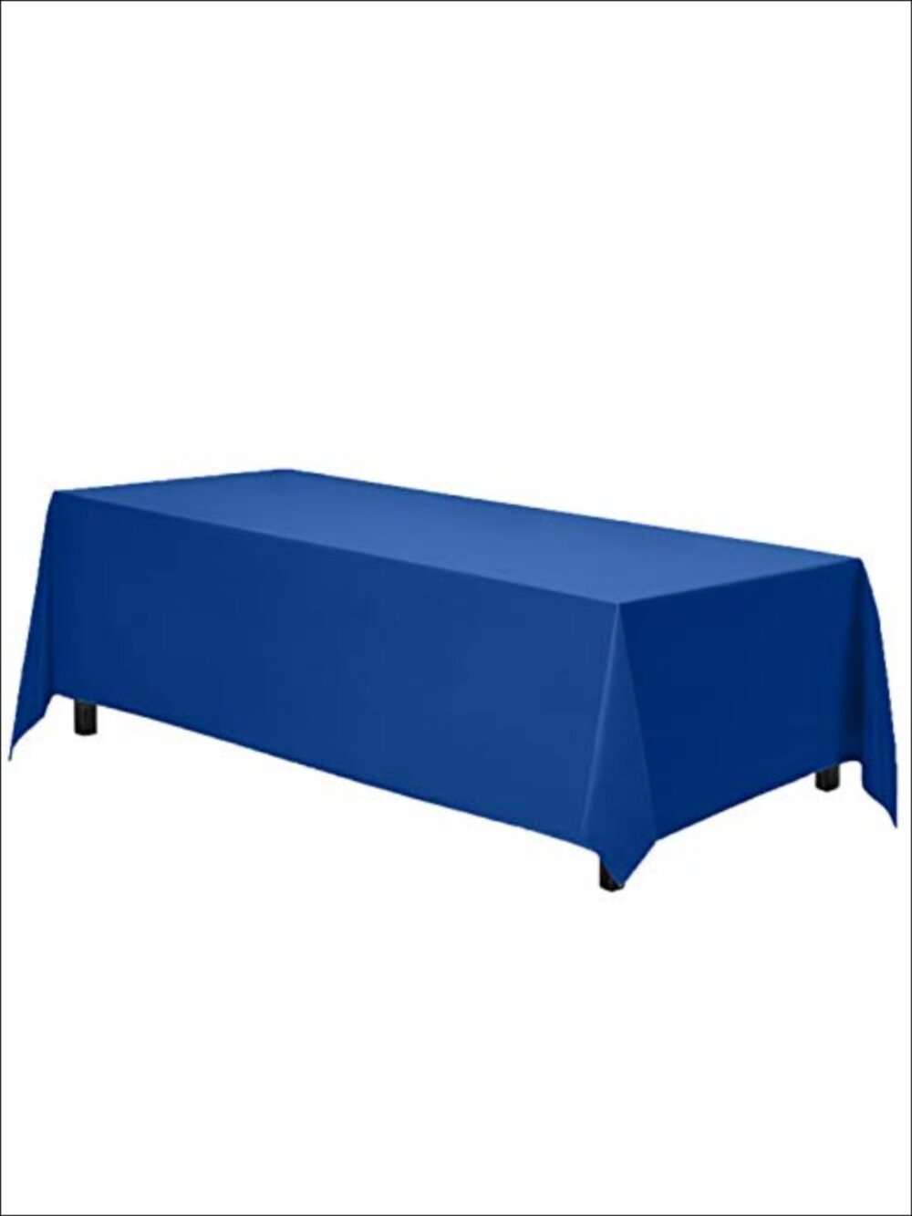 90x132 Inch Rectangular Tablecloth Floor-Length Drop Washable Polyester - Picture 3 of 6